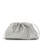 Metallic Fabric Bubble Wrap The Mini Pouch Silver
