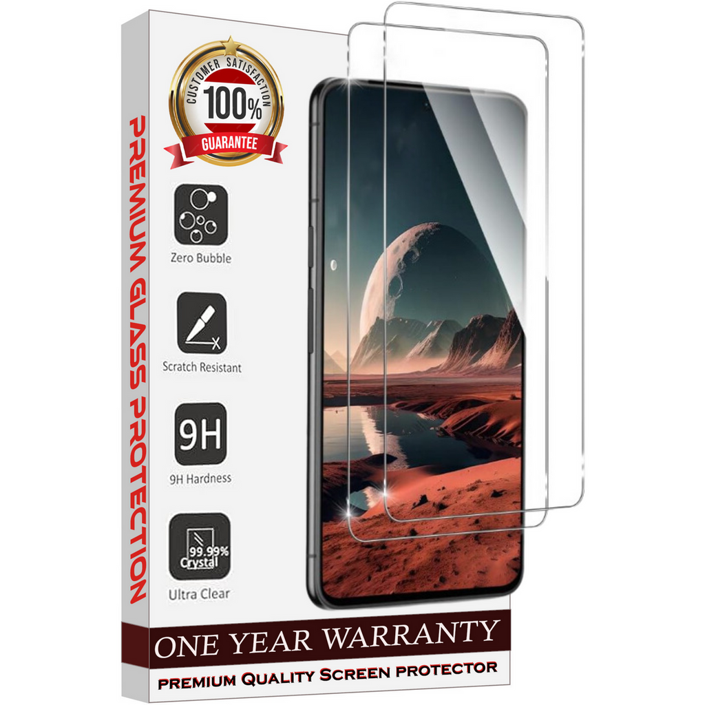Entronix Clear Screen Protector Compatible with Galaxy A35 - 2-Piece Combo