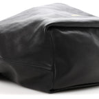 Calfskin XL Squeeze Cord Bag Black