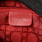 Nylon Cannage Large Lady Dior Black