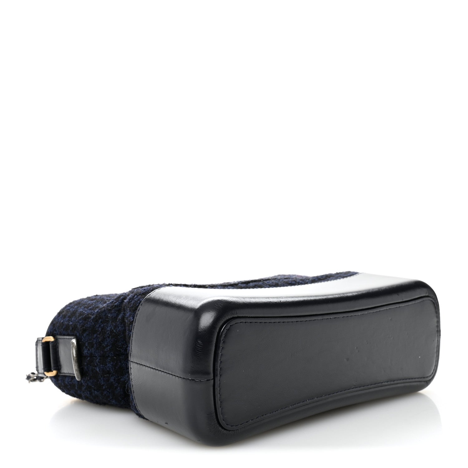Tweed Calfskin Quilted Medium Gabrielle Hobo Black Blue