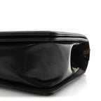 Iridescent Glazed Calfskin Quilted New Medium Boy Flap Black