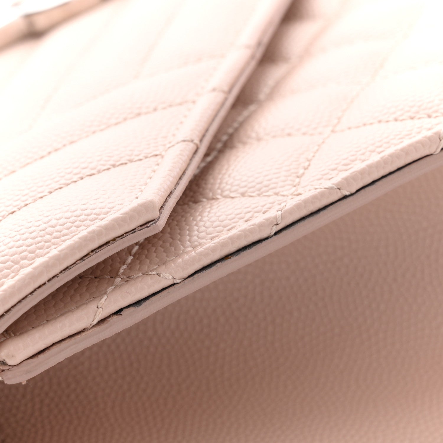 Grain De Poudre Textured Mixed Matelasse Medium Triquilt Monogram Satchel Marble Pink