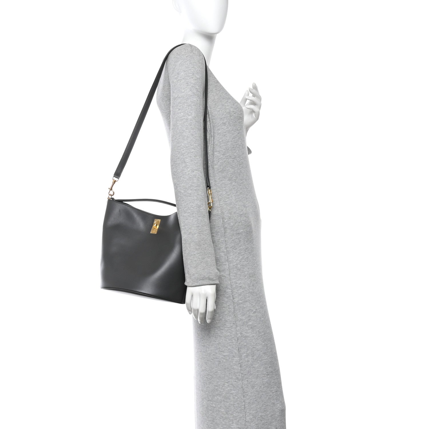 Smooth Calfskin Bucket 16 Bag Anthracite