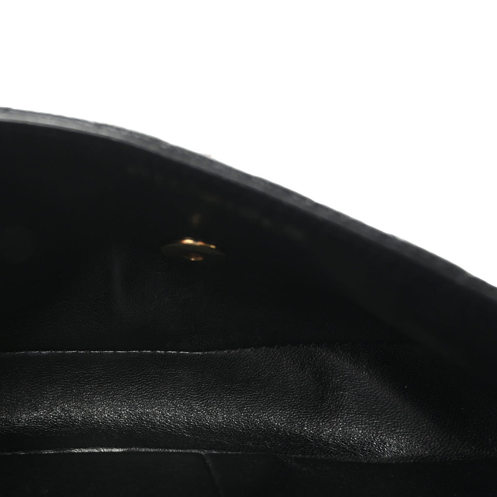 Caviar Quilted East West Flap Black