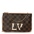 Damier Ebene Double Zip Pochette