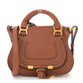 Calfskin Mini Marcie Satchel Tan
