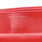 Caviar Quilted Wallet on Chain WOC Red