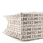 Canvas Calfskin All Over Print Small Cabas Thais White Tan