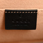 GG Supreme Monogram Bees Small Padlock Shoulder Bag Black