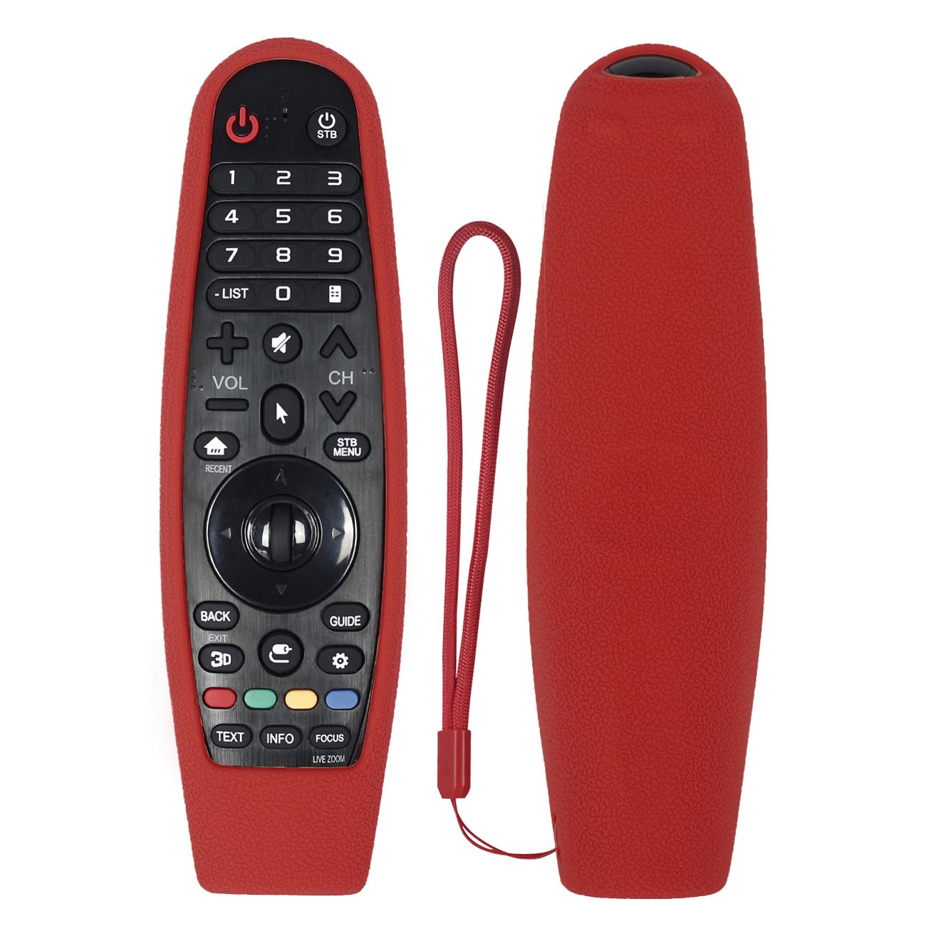 Remote Case Compatible With LG Magic Remote; Shockproof Silicone Protective Cover For LG Smart TV Remote Control LG AN-MR19BA/AN-MR18BA/AN-MR650/AN-MR600