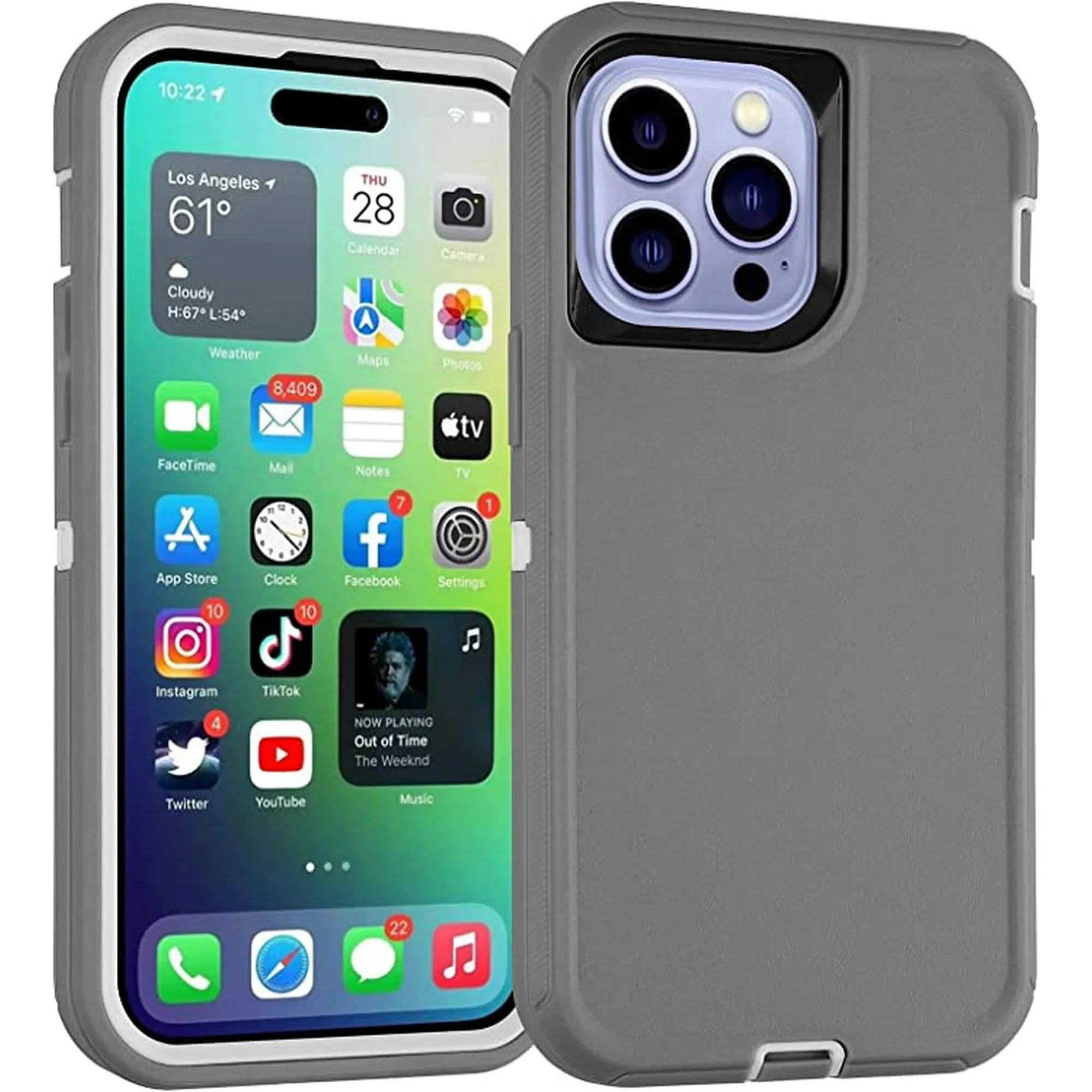 Entronix Case Compatible with iPhone 15 Pro Max - Triple-Layer Heavy Duty Protection