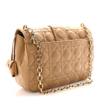 Lambskin Cannage Medium Miss Dior Flap Beige