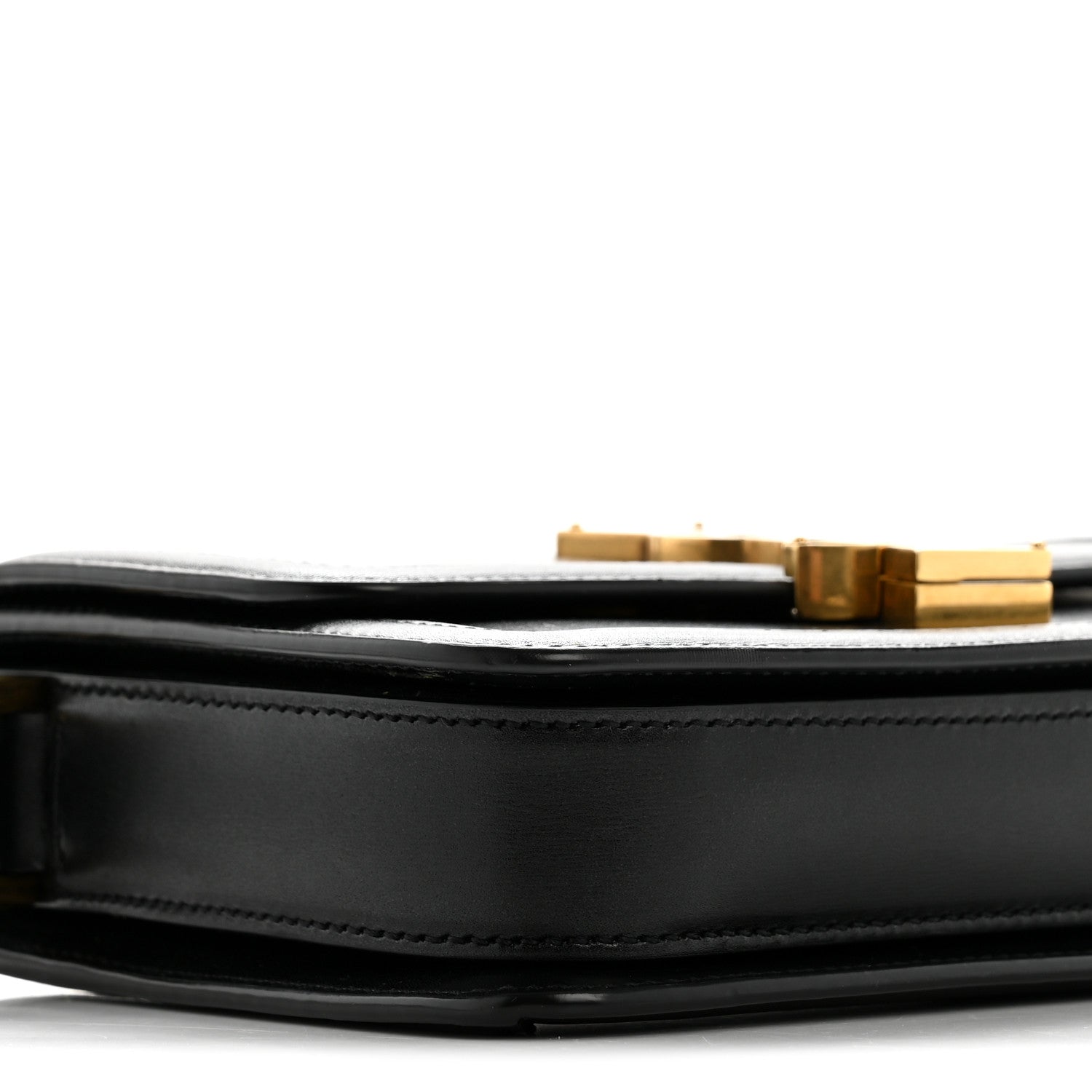 Smooth Calfskin Small Solferino Satchel Black