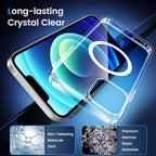 Entronix [Magnetic] Case Compatible with iPhone 12/12 Pro - [Hard Back] Thick Clear