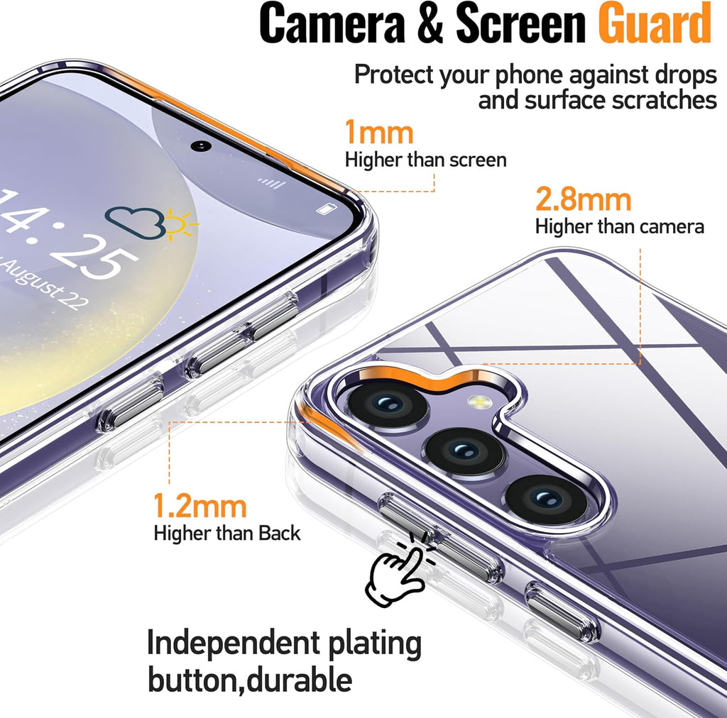 Entronix Case Compatible with Galaxy A16 - [Hard Back] Clear Cover