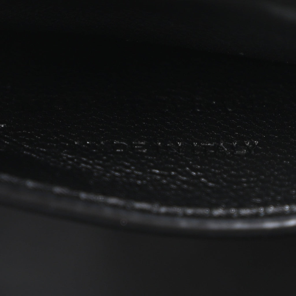 Lambskin Quilted Monogram June Box Bag  Black