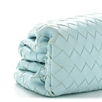 Nappa Maxi Intrecciato The Pouch Oversized Clutch Teal Washed