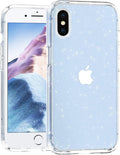 Entronix Case Compatible with iPhone XS Max - [Hard Back] Glitter Clear