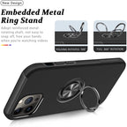 Entronix Case Compatible with iPhone 16 - 360° Circular Ring Gripstand