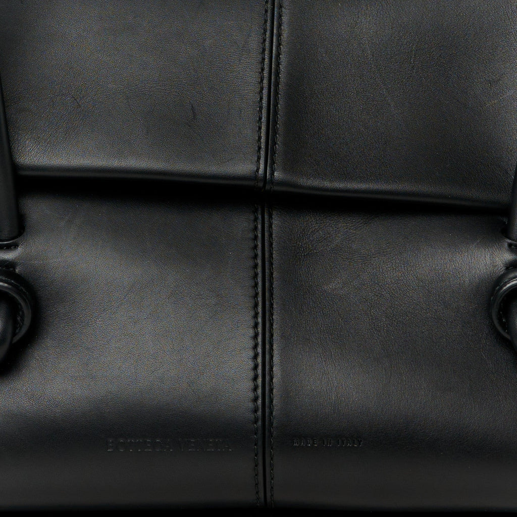Calfskin Medium Falcon Shoulder Bag Black
