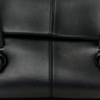 Calfskin Medium Falcon Shoulder Bag Black