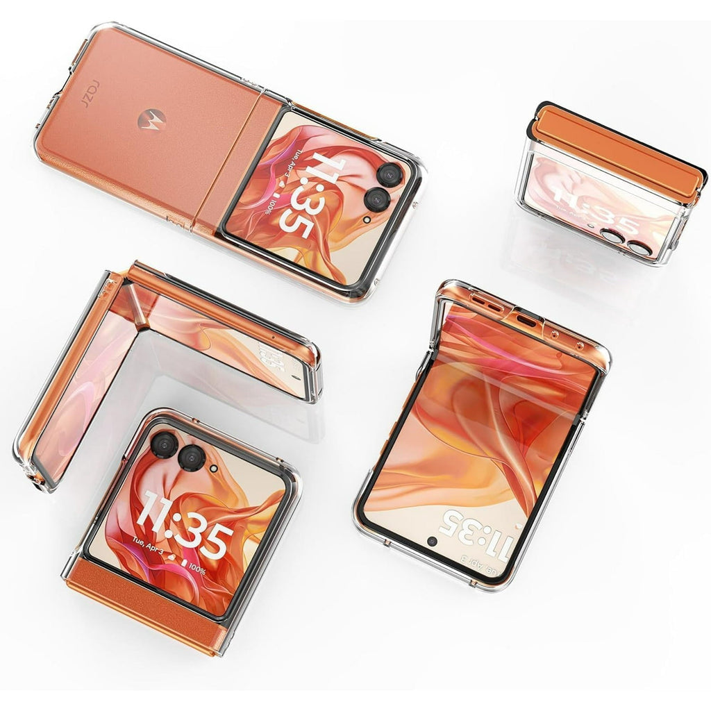 Entronix Case Compatible with Moto Razr 2025 - [Hard Back] Clear Cover