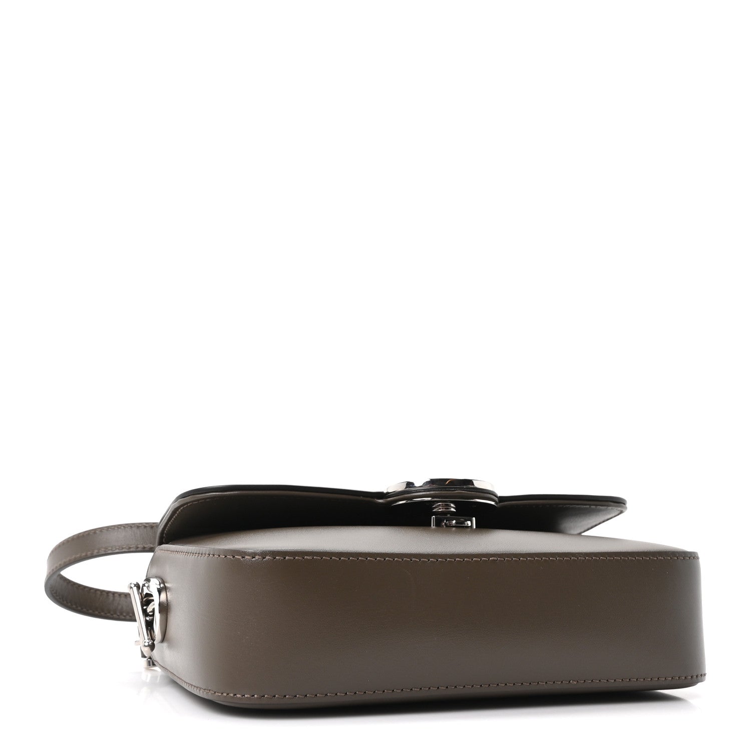 Senna Calfskin Petite GG Top Handle Shoulder Bag Craclet Brown