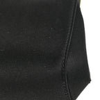 Satin Small Marlene Chain Clutch Black