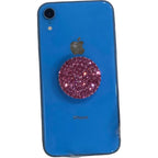 Women's Rhinestone Pop Socket Grip Case In Pink