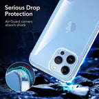 Reiko High Quality 2X Clean Pc And Tpu Bumper Case In Clear For Apple Iphone 14 Pro Max