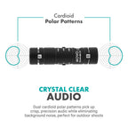Movo DoubleMic-DI Dual Capsule Microphone for iPhone