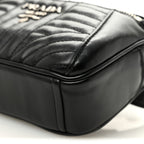 Soft Calfskin Impunture Diagramme Belt Bag Black