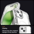 Entronix [Magnetic] Case Compatible with iPhone 16E - [Clear] Triple-Layer Heavy Duty Protection