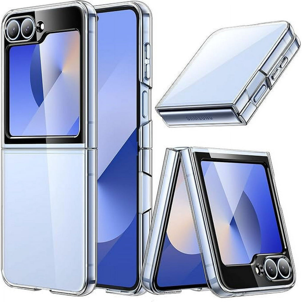 Entronix Case Compatible with Galaxy Z Flip 6 - [Hard Back] Clear Cover