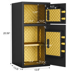 Streamdale Large Double-Door Digital Safe w/ Fireproof Bag