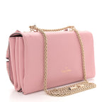 Nappa Bow Studded Shoulder Bag Pop Gardenia