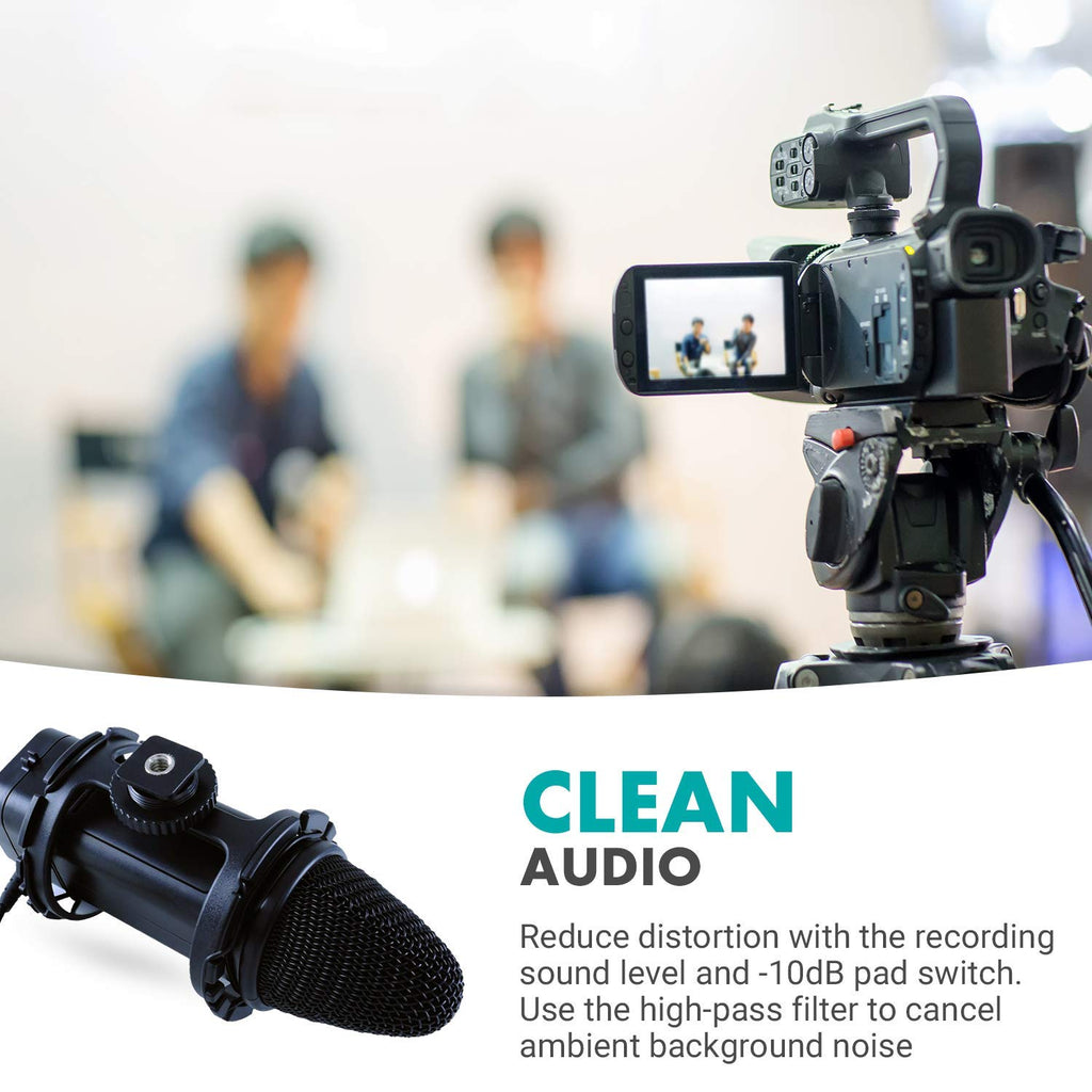 Movo VXR300 X/Y Stereo Condenser Video Microphone