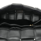 Nappa Maxi Intreccio Padded Cassette Crossbody Bag Black
