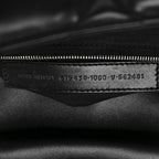 Nappa Calfskin Quilted Touch B Puffy Clutch Black
