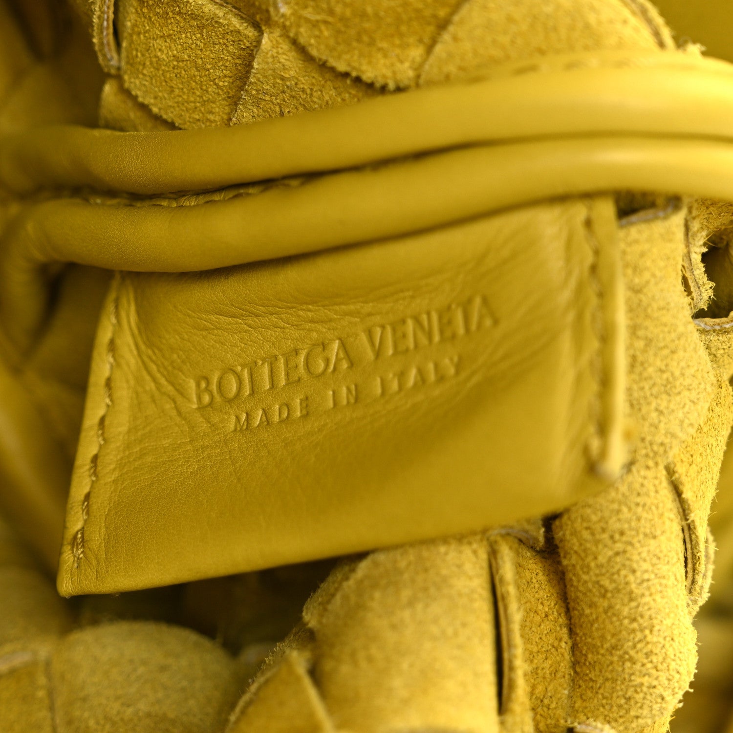 Nappa Intrecciato Fold Clutch Lemon