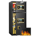 Streamdale Large Double-Door Digital Safe w/ Fireproof Bag