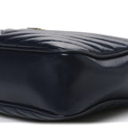 Calfskin Matelasse Monogram Lou Camera Bag Deep Marine