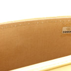 Lambskin Quilted Pearl Crush Clutch With Chain Yellow