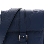 Piuma Calfskin Jumbo GG Embossed Small Messenger Bag Royale