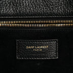 Grained Deerskin Bea Tote Black
