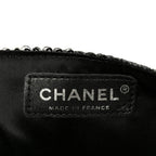Sequin East West Flap Dark Silver