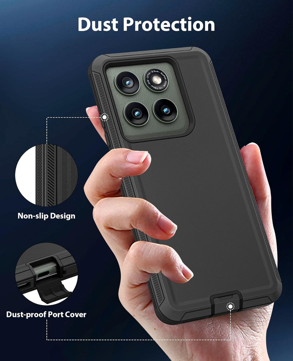 Entronix Case Compatible with Moto G 5G 2025 - Triple-Layer Heavy Duty Protection