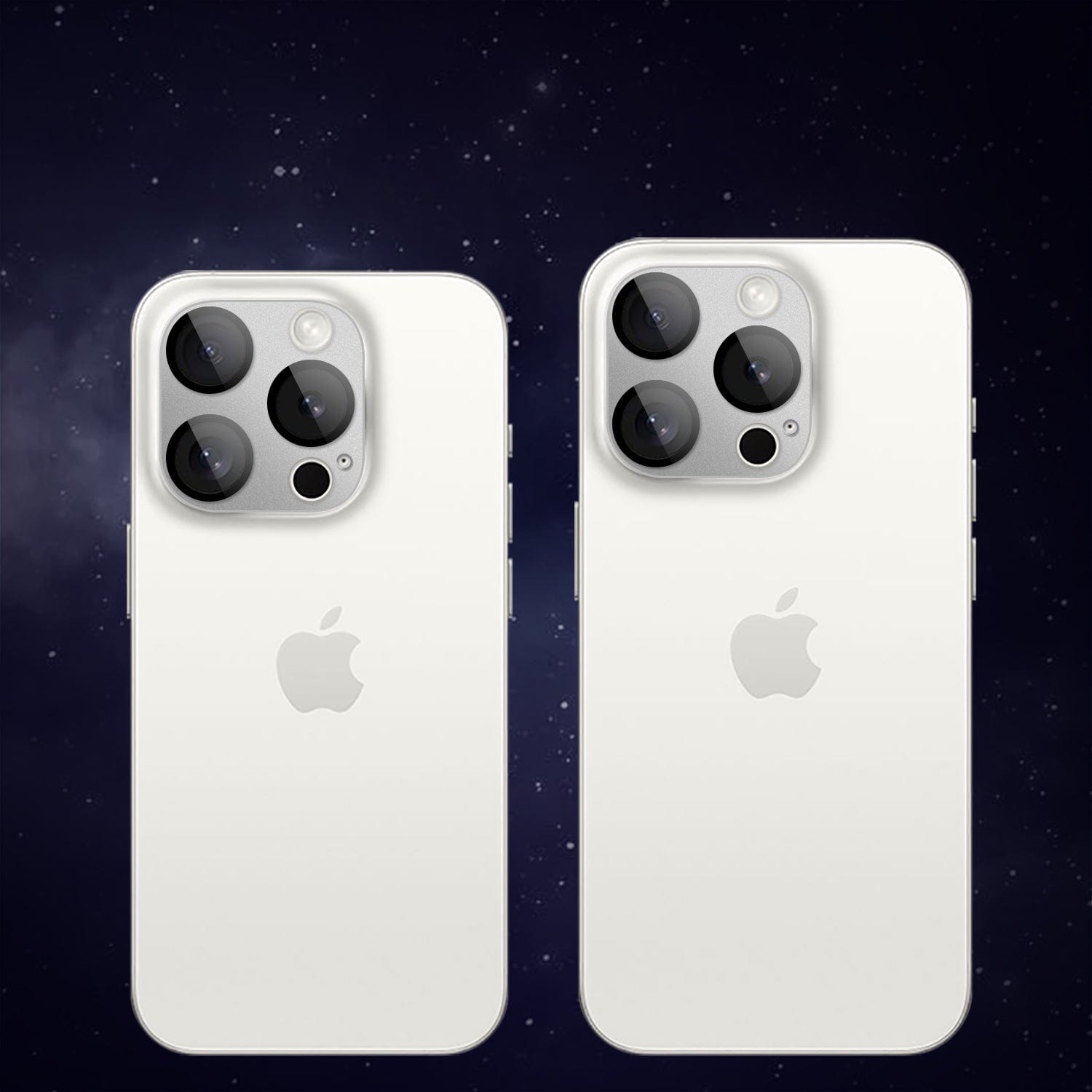 SAHARA - ZeroDamage HD Ultra-Clear Glass Camera Lens Protector (2-Pack) - iPhone 15 Pro and Pro Max