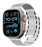 KUXIU Natural Stainless Steel Magnetic Apple Watch Band